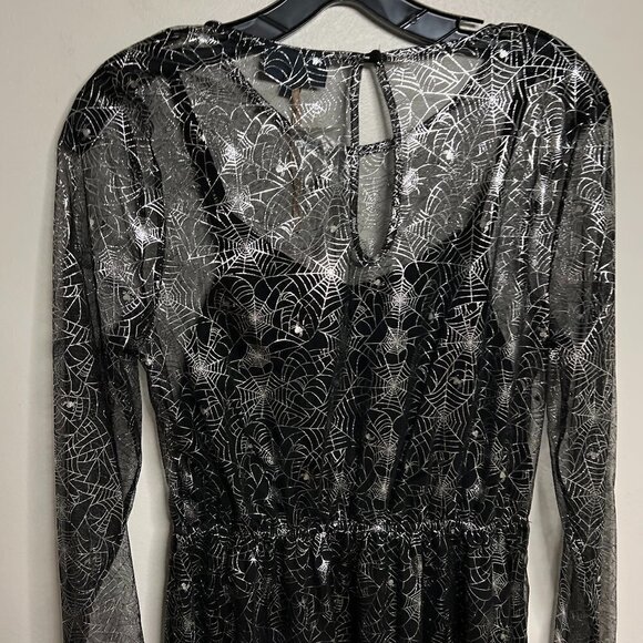 Modcloth Halloween Spiderweb Dress Size M NWT - Picture 7 of 11